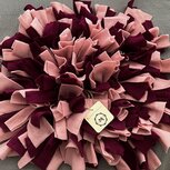 Schn&uuml;ffelkissen viereckig rosa und weinrot