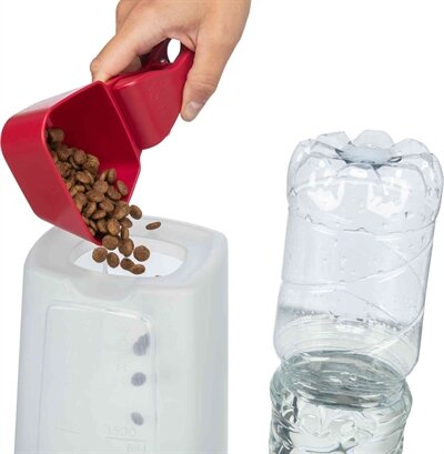 Trixie Futter- und Wasserspender Kunststoff Grau/Taupe 3,5 LTR
