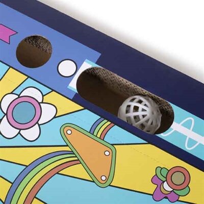 Rosewood Krabplank En Speelbaan Flipperkast Blauw 31 CM