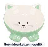 Trixie voerbak / drinkbak kattenkop verhoogd keramiek assorti Trixie voerbak / drinkbak kattenkop verhoogd keramiek assorti