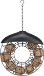 Trixie Mezenbolhouder Rond Met Dak Zwart 24X8X8 CM Trixie Mezenbolhouder Rond Met Dak Zwart 24X8X8 CM