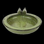Best For Birds Vogelbad Rond Keramiek Groen 30,5X33X11 CM Best For Birds Vogelbad Rond Keramiek Groen 30,5X33X11 CM